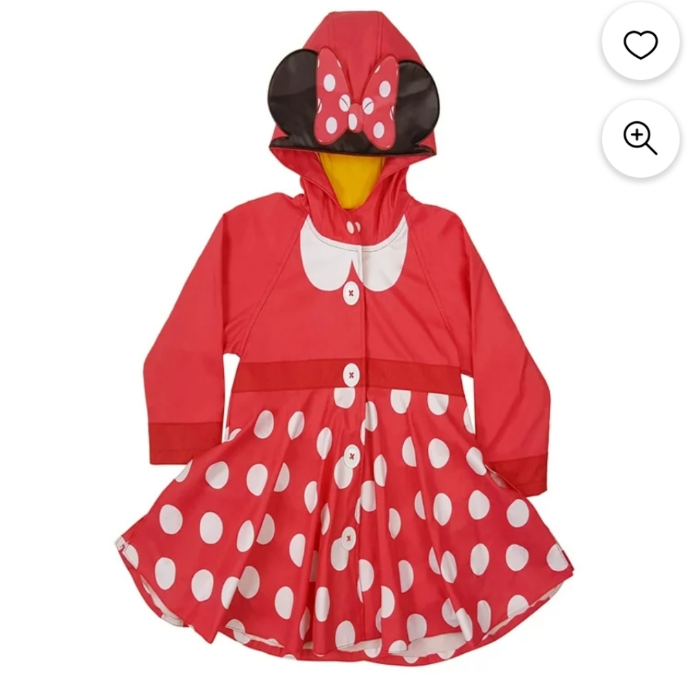 Western Chief Red and White Polka Dot Minnie Mouse Raincoat